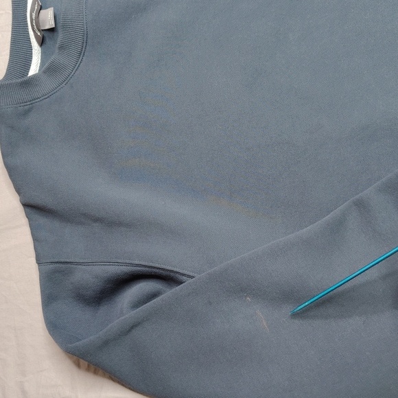 Eddie Bauer Crewneck Sweater Mens Size 2XLT XXLT Blue Cotton Casual Work Wear - Picture 6 of 11